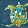thumbnail image 2 of Great Art Now Chentes Turtle on Blue by Kellie Day, Framed Wall Art, 25.5W x 25.5H, 2 of 3