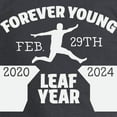 thumbnail image 3 of CafePress - Forever Young Feb 29Th Leap Year Long Sleeve T Shirt - Long Sleeve Dark T-Shirt, 3 of 4