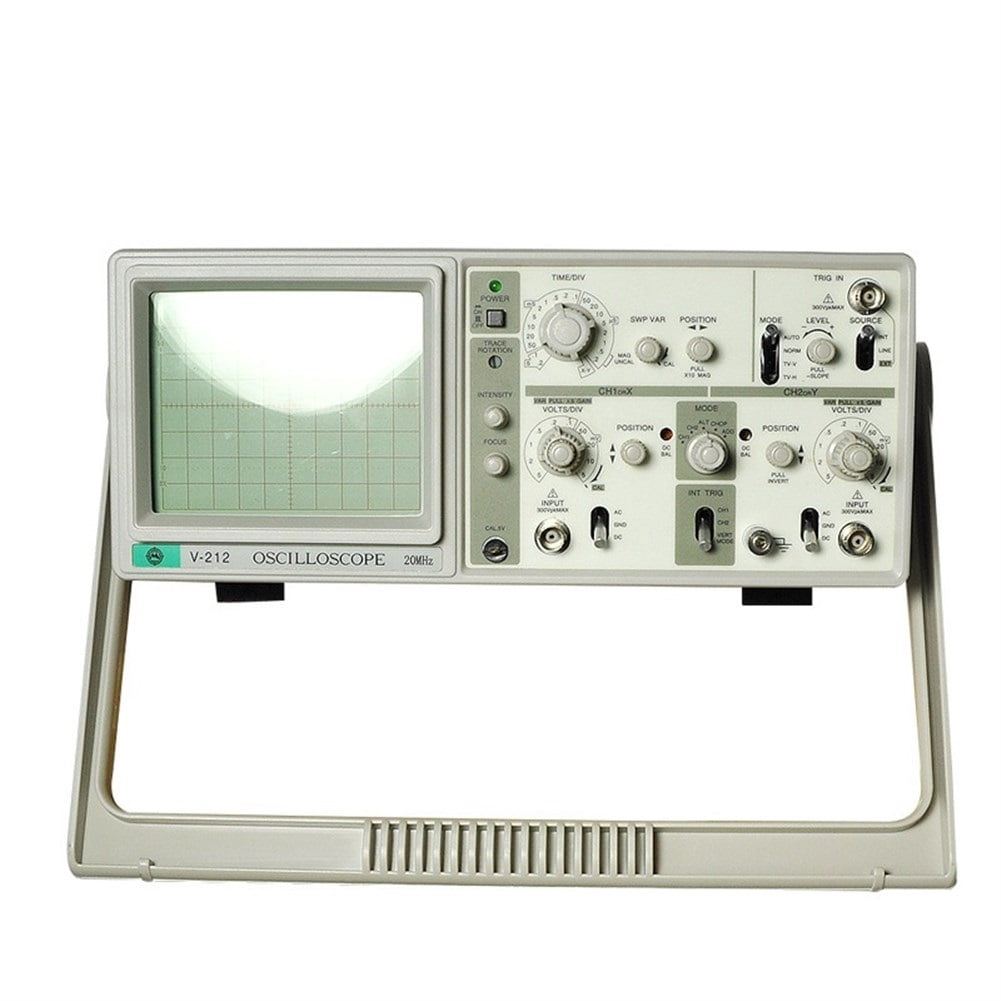 MCH V-212 Dual Trace Analog Oscilloscope 20MHz 6 Inch Large Screen Dual Channels