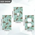 thumbnail image 7 of Yayeee Blank Wall Plate Cover 1-Gang 4.5"x2.7" Home Unused Decorative Outlet, Green Otters Pattern, 7 of 7