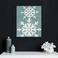 thumbnail image 4 of Nawypu  Snowflakes Wall Picture Set Vintage Winter Canvas Wall Decor Let it Snow Sign Artwork for Home Christmas, 4 of 4