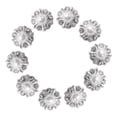 thumbnail image 1 of 10 botones pequeños de perlas de de imitación, adornos , botones ostentosos Plata Hugo Botones de perlas de diamantes de imitación, 1 of 10