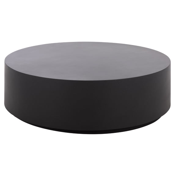 Safavieh Tina Round Polystone Coffee Table, Black
