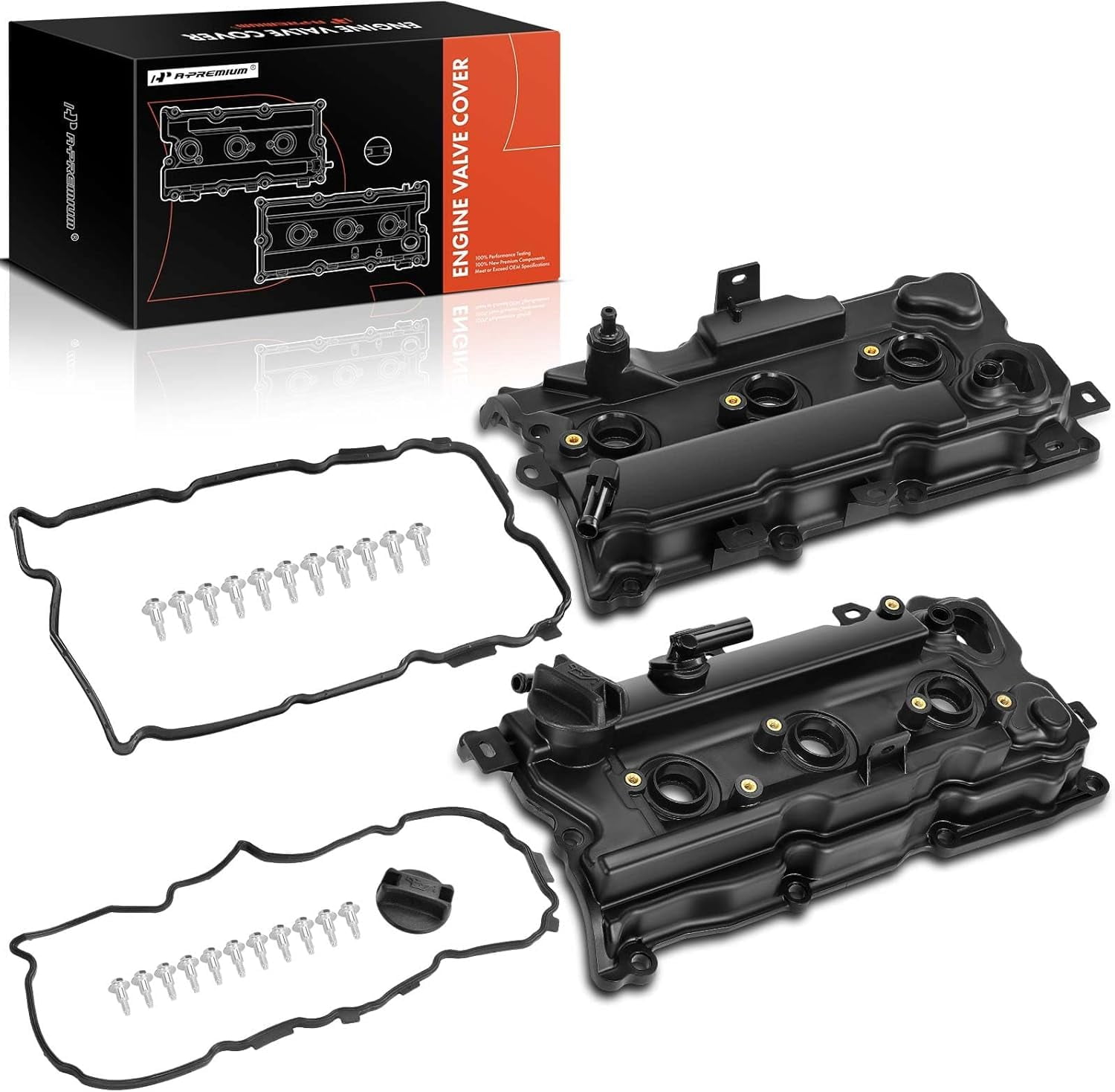 A-Premium Engine Valve Cover Kit with Gasket Compatible with Nissan Murano 2009-2014 Quest 2011-2014 3.5L