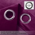 thumbnail image 2 of Velvet Curtains 84 inches Long Soft Velvet Curtains Grommet Velvet Thermal Insulated Curtains Window Treatment for Bedroom Light Filtering Velvet Curtains Set of 2 Panels, 2 of 7