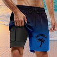thumbnail image 2 of Kcolen Men's Swim Trunks Soild Color Men Swim Shorts Loose Mens Swimsuit Mens Swim Trunks Beach Summer Fashion Swimwear, 2 of 4