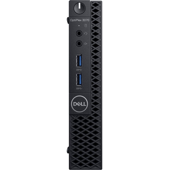 Restored Dell OptiPlex 3070 Desktop Computer - Intel Core i3-9100T - 8GB RAM - 128GB SSD - Micro PC (Refurbished)