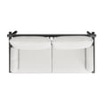 thumbnail image 4 of Zara 73.5" Dowel Frame Bolster Patio Deep Seating Sofa Wheat Beige, 4 of 7