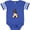 Football Blue and White, variant on Shepherd Puppy Boys or Girls Baby Bodysuit