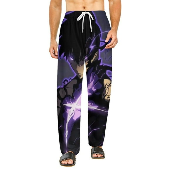 Solo Leveling Pajamas Pants 3D Printing Wide Leg PJ Pant Loungewear Casual Comfy Sleepwear Lounge Pants for Men WomenS