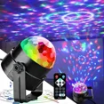 thumbnail image 2 of Party Light with Remote Control Disco Ball Strobe Light 7 Modes Stage Light Family Room Birthday Christmas New Year Decoration (Light), 2 of 7