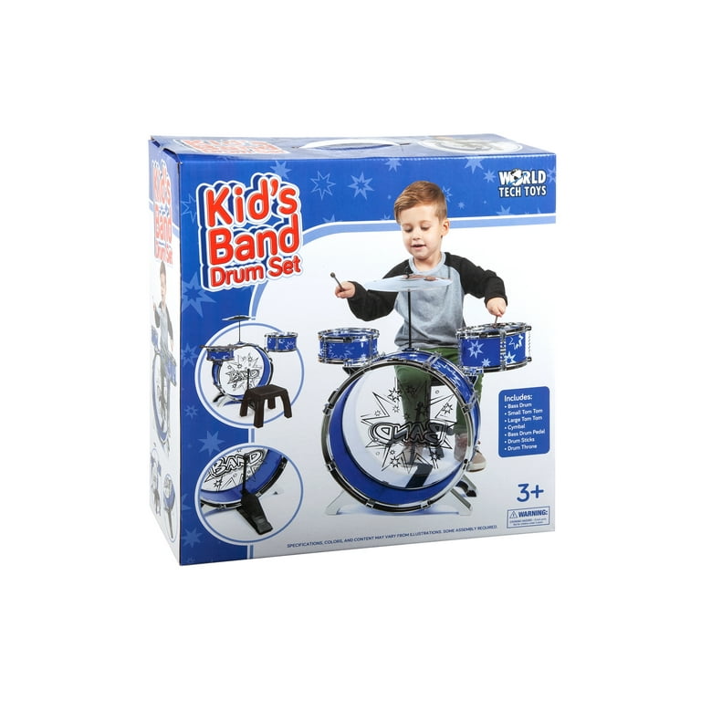 World Tech Toys Big Band Drum Set (Colors May Vary)
