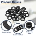 thumbnail image 3 of 30 Pcs Arandela Plana para Tornillos, Arandelas de Acero Inoxidable 12mm ID x 24mm OD x 3mm de Grosor para Pernos, Reparaciones de Fábricas, Cocinas, Tiendas, Negro, 3 of 6