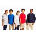 thumbnail image 5 of French Toast Husky Boys School Uniform Long Sleeve Pique Polo Shirt, Sizes 10-20, 5 of 6