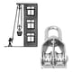 thumbnail image 5 of Poleas de elevación de gran capacidad de carga polea fija para colgar objetos pesados ​​de 75 kg ANGGREK Otros, 5 of 8