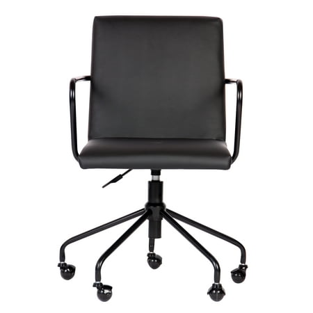 UPC: 0094338023749 | Logan Rolling Desk Chair in Black