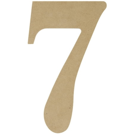MDF Classic Font Wood Letters & Numbers 9.5"-7 - Walmart.com - Walmart.com