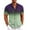 212# Purple, variant on Huresd Men's Wrinkle Free Untucked Cuban Shirt Business Casual Button Down Shirts Short Sleeve Striped Print Shirts Light Purple L