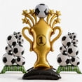 thumbnail image 1 of Set de globos de fútbol FUCIHOMA de 150 cm con trofeo de 98 cm y balones, 1 of 7