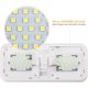 thumbnail image 2 of Luces LED interiores de 12 V para techo de autocaravana, luz LED blanca natural de 12 V y 6 W, luz doble con interruptor para autocaravana, caravana, barco, paquete de 2, 2 of 5