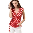 thumbnail image 1 of INSPIRE CHIC Top Sin Mangas Con Cuello En V Sin Mangas Para Mujer rojo M, 1 of 6