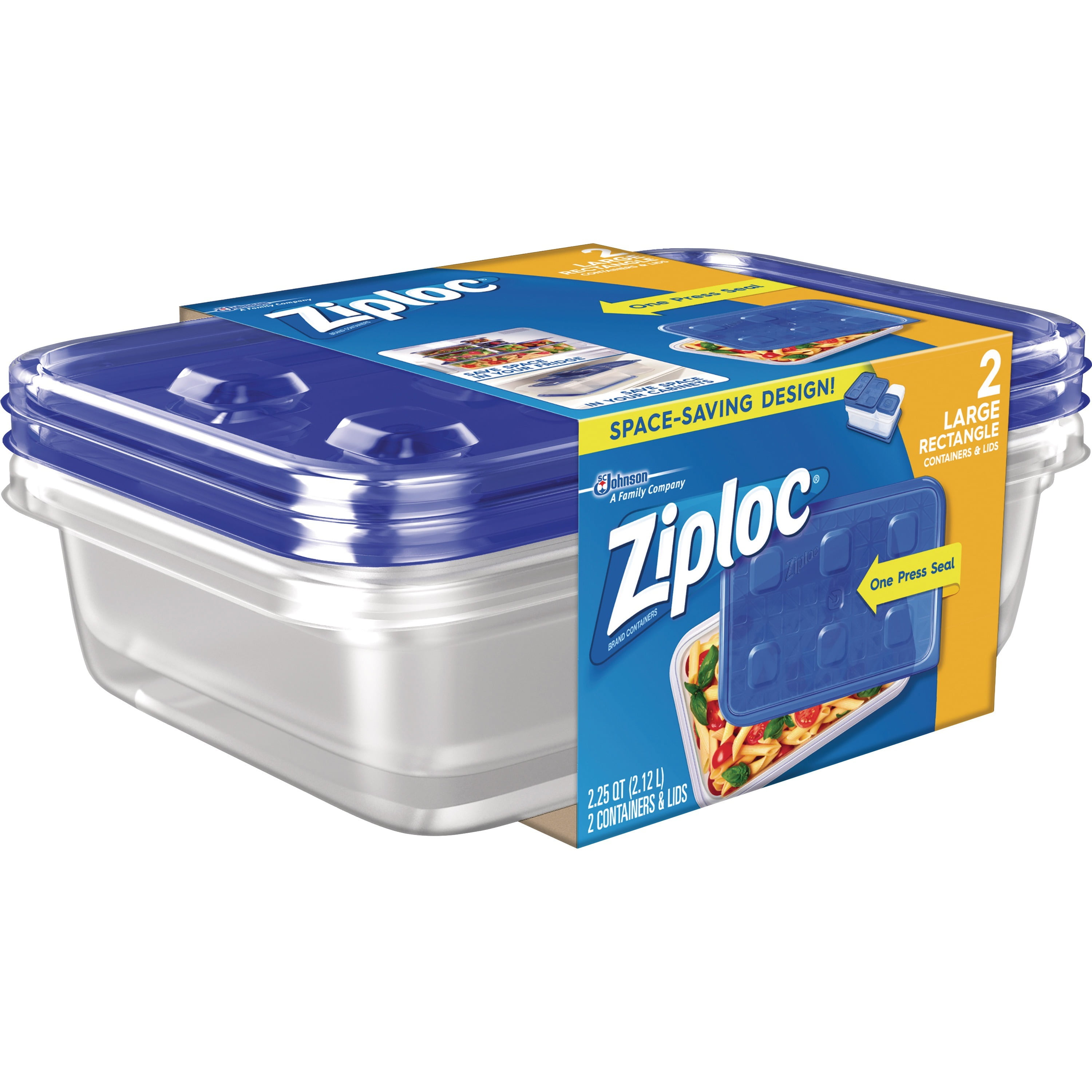 Ziploc® Brand, SJN650989CT, Food Storage Container Set, 12 / Carton, Clear