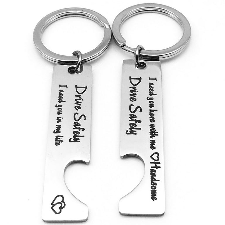 Candidly K Handmade Be Safe I Need You Here with Me Key Chain