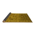 thumbnail image 2 of Ahgly Company Indoor Square Oriental Yellow Industrial Area Rugs, 4' Square, 2 of 4