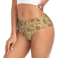 thumbnail image 2 of Fotbe Brown Flowers Calzones Estampados para Mujer – Ropa Interior de Algodón, Cómoda, Suave y Elástica-X-Large, 2 of 6