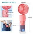 thumbnail image 3 of Ventilador nebulizador portátil multiusos Frelisiy rosa, 3 of 6