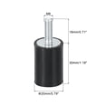 thumbnail image 2 of Uxcell M6 Rubber Vibration Shock Absorption Mount W Thread Stud 0.79" x 1.18" 8pack, 2 of 6