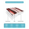 thumbnail image 5 of Quilts Twin Size, Red Striped Ombre Soft Comforter Bedding Set for Bed, Modern Red Moire Geometric Lightweight Quilted Bedspread with Pillow Cover(2 Pieces) for All Season, 68x86 Inch, 5 of 6