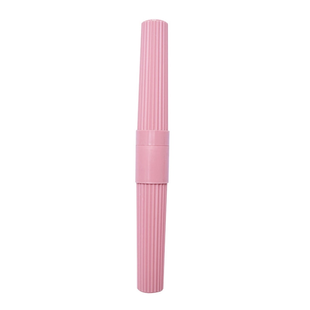 Tomshoo Travel Tooth Brush Case Lightweight Portable Dust-Proof Toothbrush Rack Holder Storage Box Pink