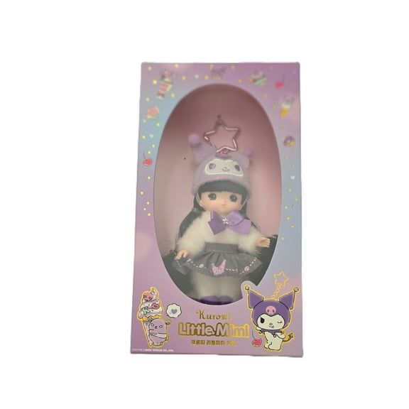 Sanrio Characters x Little Mimi Plush Doll Keychain KUROMI