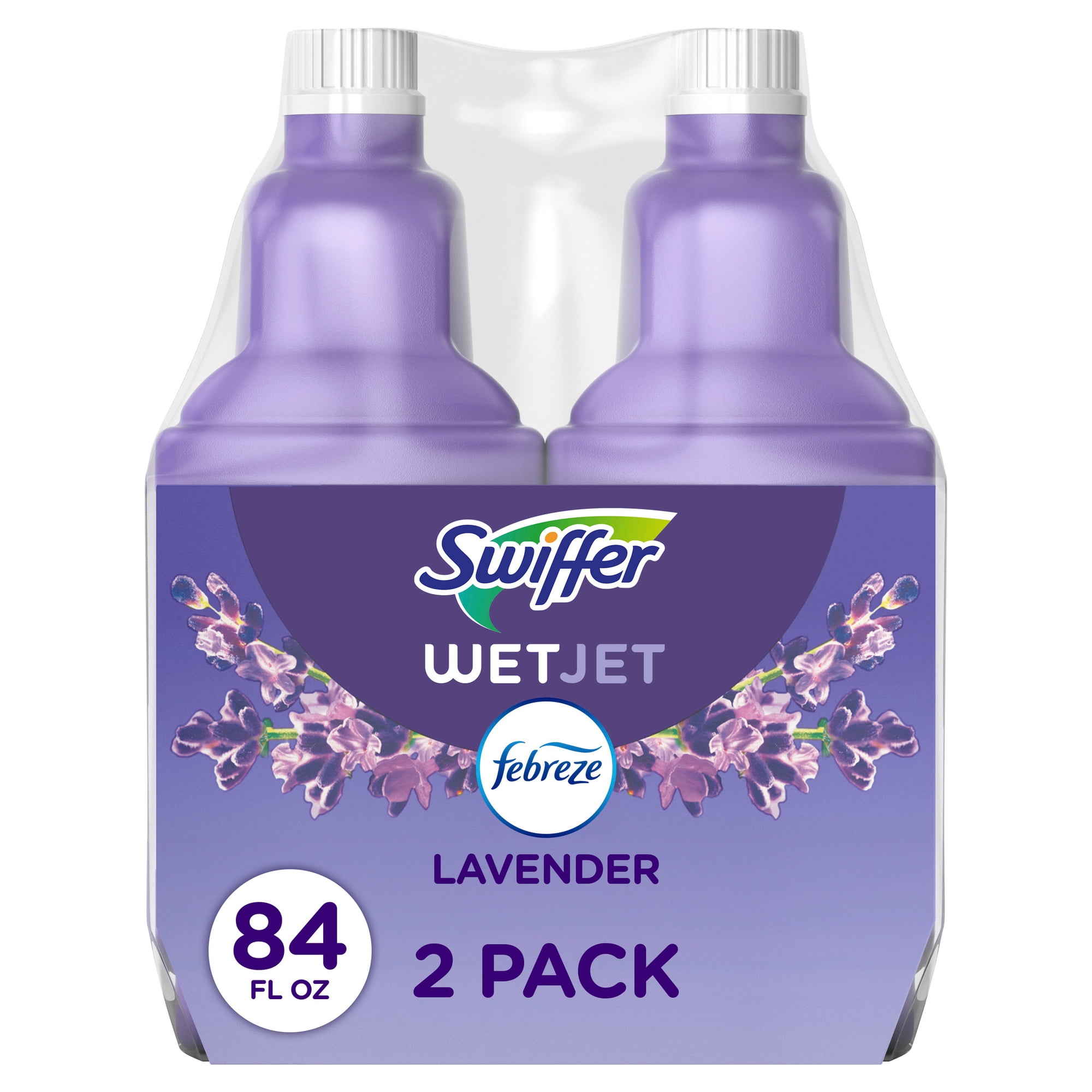 Swiffer Wet Jet Solution Refill, Lavender, 2 x 42.2 fl oz