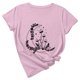 thumbnail image 1 of Tops Para Mujer Casual Suelto Jersey Estampado Cuello Redondo Manga Corta Top Manga Corta Cuello Redondo Top Camisa Odeerbi ODB181282, 1 of 7
