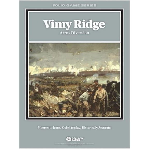Decision Games Vimy Ridge Arras Diversion Folio Game Series DCG 1627