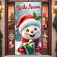 thumbnail image 3 of Snowman Decorations Tis the Season Banner Christmas Parties Winter Wonderland Holiday Celebrations Festive Decor, 3 of 9