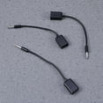 thumbnail image 4 of Milisten 3PCS USB To 3.5MM 12V Vehicle Mounted MP3 Transfer Cable Aux CD Player Audio Cable(Black), 4 of 5