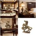 thumbnail image 2 of Giaone Metal Horse Statue Sculptures Decorative Figurines Tabletop Ornament Symbols Wealth Career Home Decorations, 2 of 10