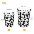 thumbnail image 3 of Fotbe Cute Cartoon Polar Bear Cesto de Ropa con Asas, Cesto Impermeable de Gran Capacidad, Bolsa de Lavado para Dormitorio, Cesto de Ropa con Ruedas y Asas-Small, 3 of 6