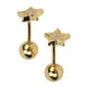 thumbnail image 2 of Pendientes de estrella Pendientes minimalistas de moda Exquisita decoración de diamantes de imitación Pendientes de plata de ley 925 para chapado en oro diario Plata 925, 2 of 10