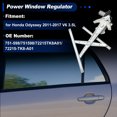 thumbnail image 2 of Regulador de ventana eléctrica frontal derecho con motor para Honda Odyssey V6 3.5L 2011-2017 No.751-598/751598, 2 of 6