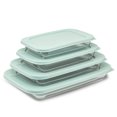 thumbnail image 2 of Borosilicate Glass Oven Dishes with Lids - Sage Green, 2 of 13