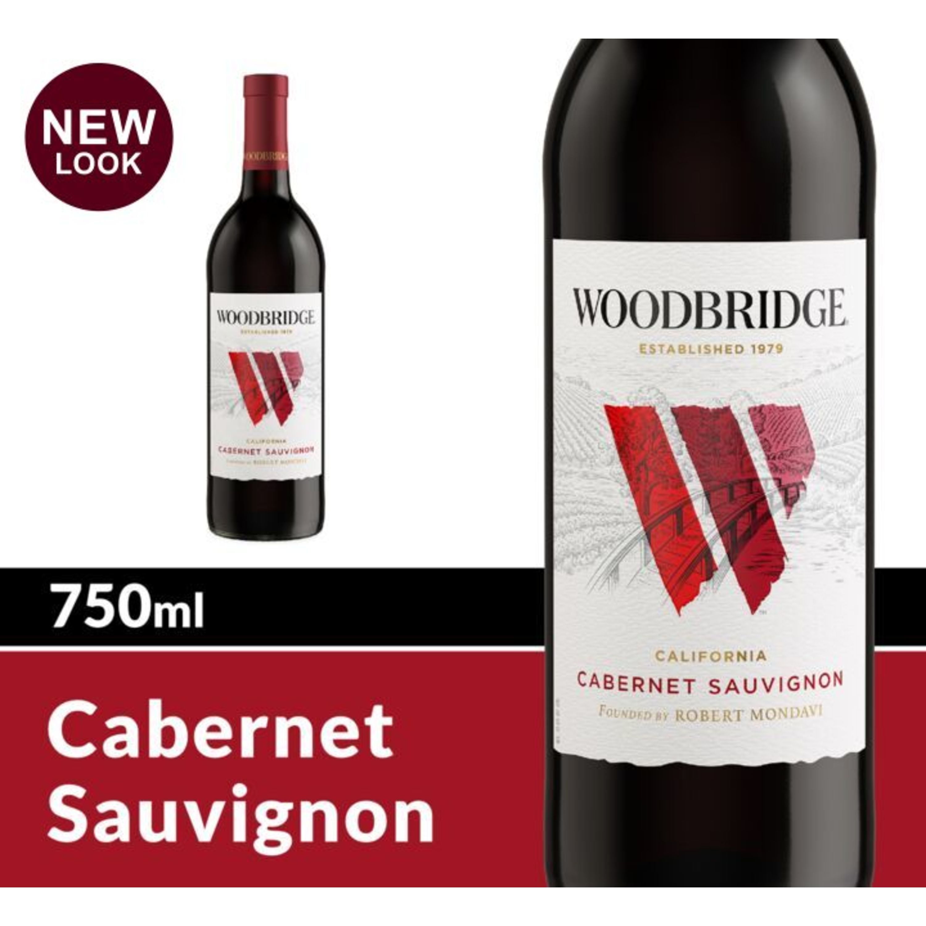 Woodbridge Red Wine Sauvignon Wine, 750 mL Bottle, 13.5 ABV