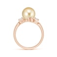 thumbnail image 2 of ANGARA Classic Golden South Sea Cultured Pearl Bypass Ring in 14K Rose Gold for Women | June Birthstone, Birthday, Anniversary, Jewelry Gift for Women | Pearl Ring, 2 of 9