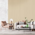 thumbnail image 3 of Dundee Deco Peel and Stick Faux Slat Wallpaper Roll, 24" x 9', Beige, 3 of 8