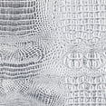 thumbnail image 3 of Waverly Inspirations 52" Faux Leather Crocodile 2 Tones Print Upholstery Home Decor Fabric By The Yard, White/Silver, Available In Multiple Colors, 3 of 11