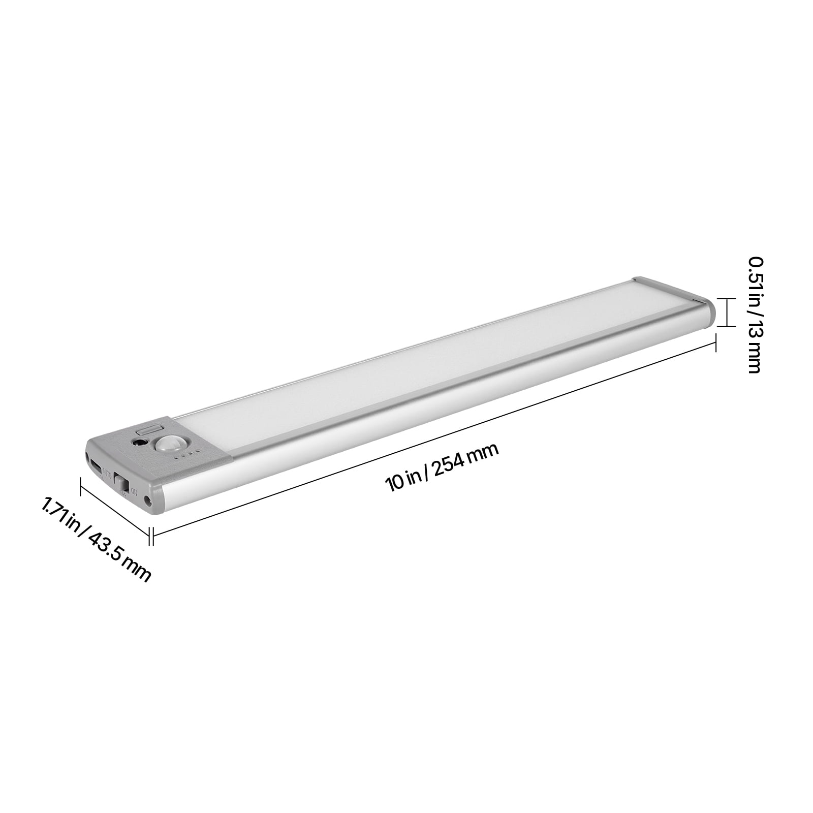 KFFKFF In-Cabinet Illumination, Set of 5, 68 LED Movement Detection Lamps, Battery-Powered Closet Luminaires with Remote Management, Cordless Under-Counter Glow for Cupboards, Bookrack, Stairs
