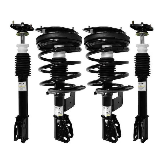 Front and Rear Strut and Coil Spring Kit - Compatible with 1985 - 1990 Cadillac DeVille 1986 1987 1988 1989